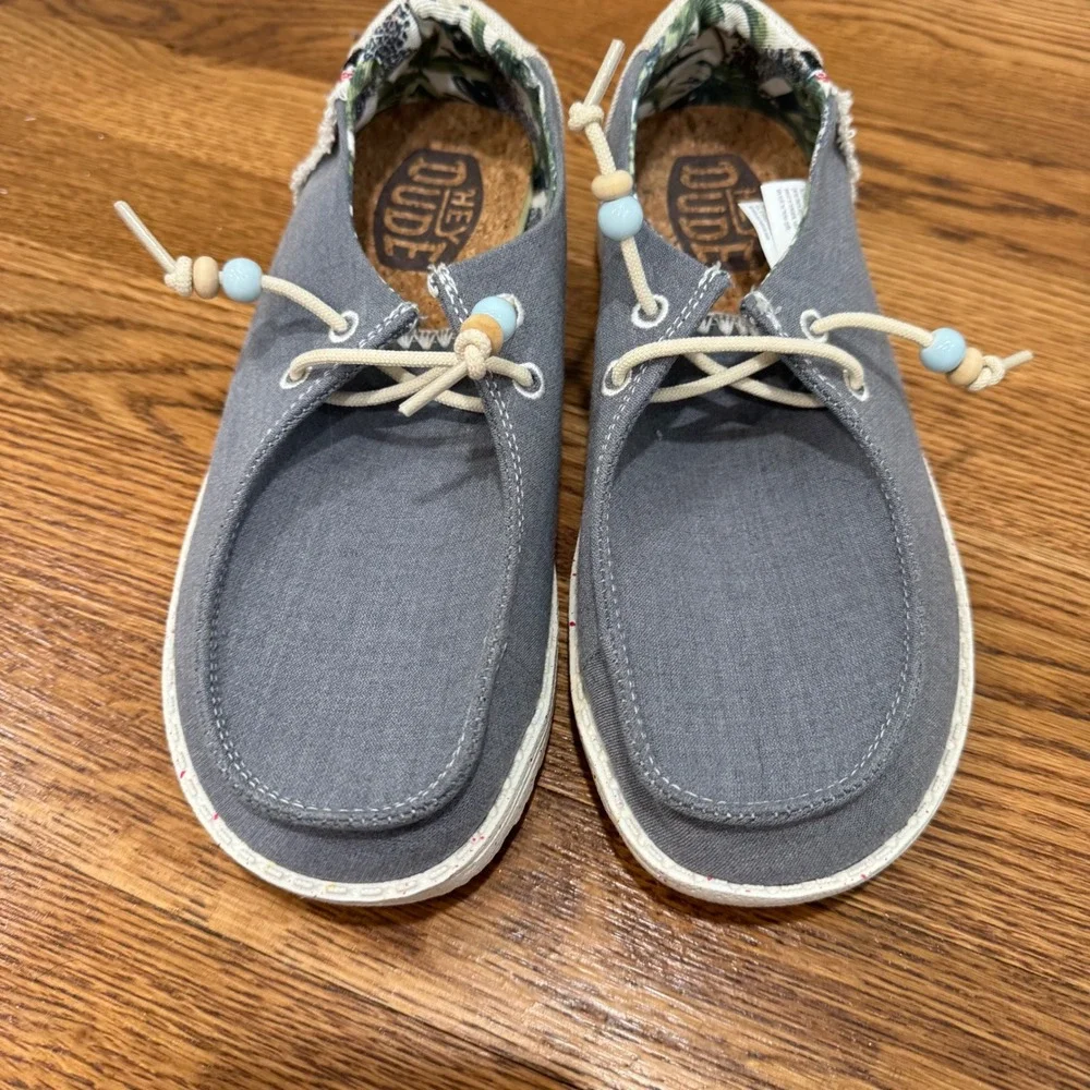 Hey Dude Wendy Fringe Indigo Womens Size 6 Casual‎ Comfort Shoes
